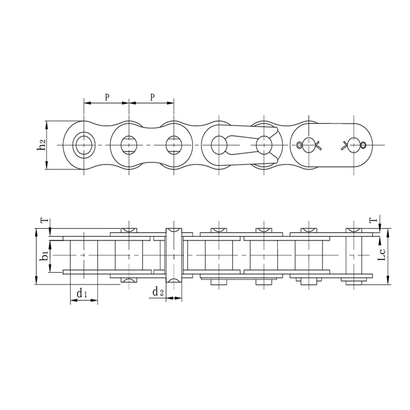 Прочные мотоциклетные цепи из высококачественной легированной стали для тяжелых условий эксплуатации.