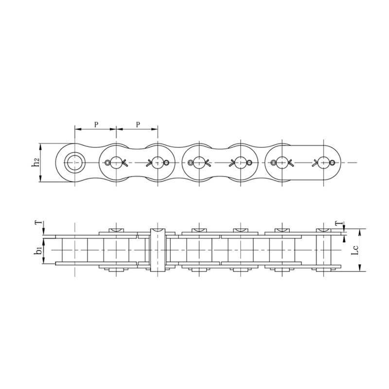 Роликовые цепи со шпонкой для тяжелых условий эксплуатации
